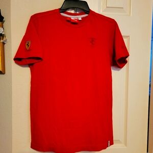 Puma Scuderia Ferrari T-shirt Men's Small Red Official Sports Street Wear